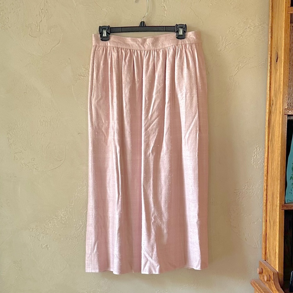Talbots Heavy Woven Silk Skirt